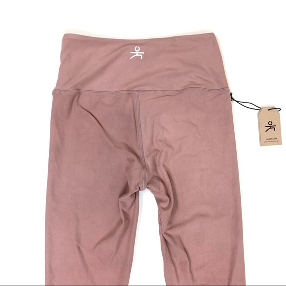 NWT Wolven x Sweat Yoga Plain Leggings in Dusty Mauve Size X-small - Picture 4 of 9